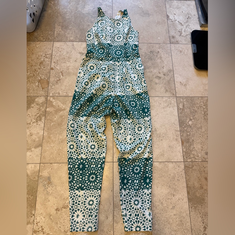 Whistles silk green jumpsuit US 6